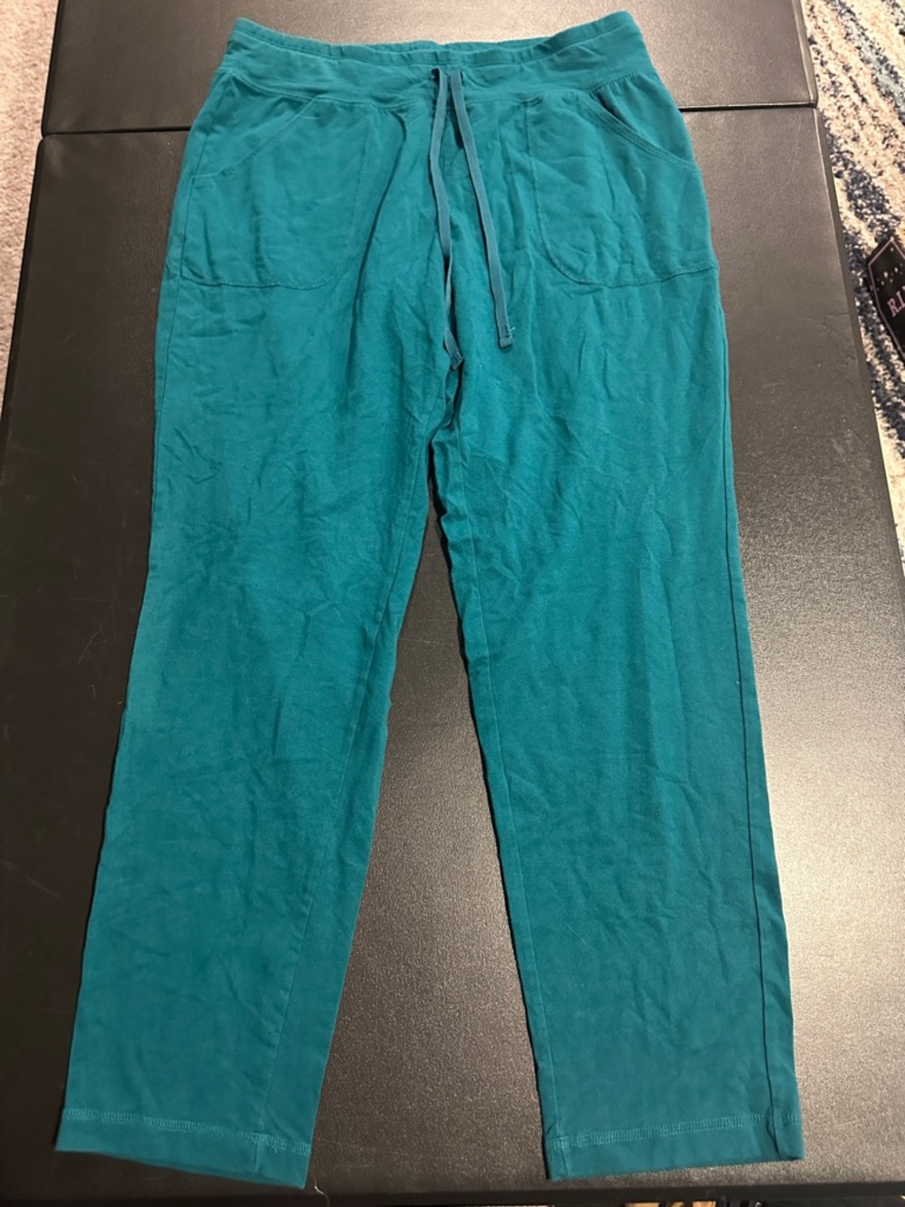 Women’s Teal Drawstring Casual Pants